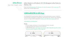 Desktop Screenshot of johnkeese.com