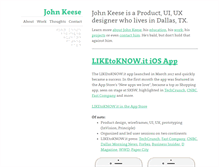 Tablet Screenshot of johnkeese.com